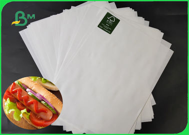 35 / carta kraft bianca Rolls FDA di MG MF Del commestibile 40GSM per l'hamburger d'imballaggio